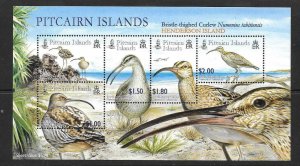 PITCAIRN ISLANDS SGMS699 2005 CURLEWS  MNH