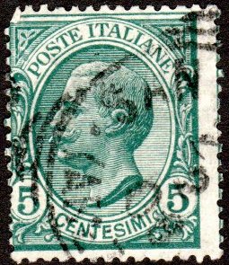 Italy 94 - Used - 5c Victor Emmanuel III (1906) (cv $0.35)