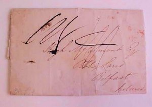 GREAT BRITAIN  1811 FROM BATH TO BELFAST