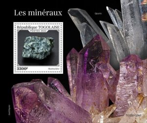 Togo - 2022 Shattuckite Minerals - Stamp Souvenir Sheet - TG220102b2