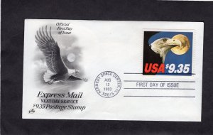 1909 Eagle & Moon, FDC Art Craft cachet