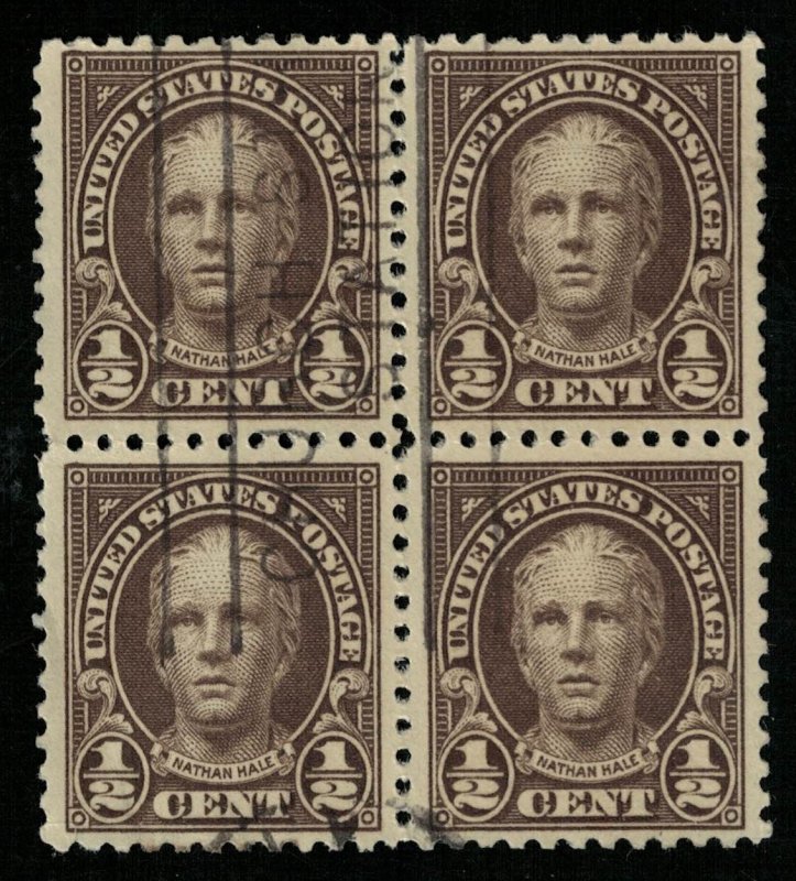 1925, Nathan Hale (1755-1776), USA 1/2c (Т-9685)