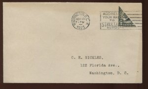 611 2c Harding Imperf, Diagonal Bisect on FDC *Only Recorded Bisect FDC (P65)