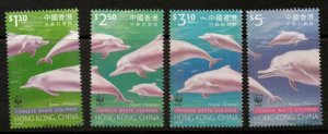 HONG KONG SG995/8 1999 HUMP-BACK DOLPHIN MNH 