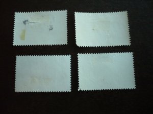 Stamps- Negri Sembilan-Scott#85,87,89,90-Used & Mint Hinged Part Set of 4 Stamps