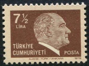 Turkey Sc#2133 MNH, 7½L brn, Ataturk, Definitive (1979-1981) (1979)