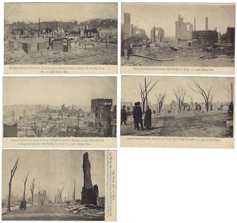 1908 - Ruins of the Great Chelsea Fire - Ephemera 1137