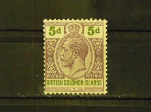 16622   BRITISH SOLOMON ISLANDS   MH # 34               CV$ 24.00