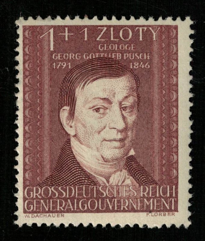 1944, GrossDeutsches Reich, Generalgouvernement, 1+1 ZLOTY, MNH, ** (T-9312)
