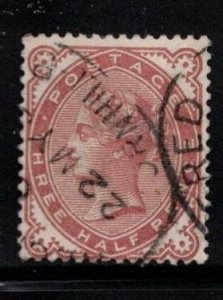 GREAT BRITAIN Scott # 80 Used  - Queen Victoria