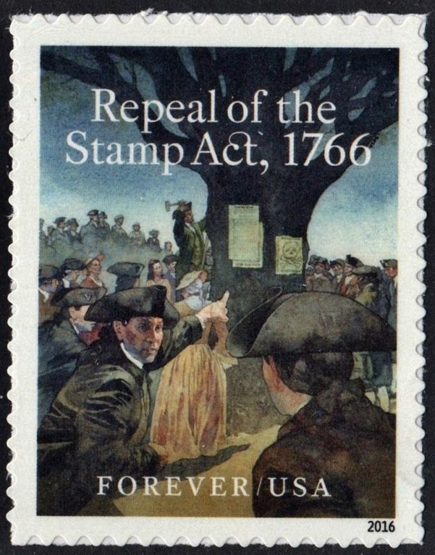 SC#5064 (47¢) Repeal of the Stamp Act 1766 (2016) SA