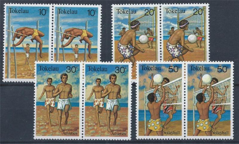 TOKELAU 1980 SG 73/76 Water Sports Set Mint MNH