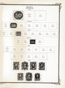 Scott Specialty Album pages for Brazil to 1973 unused