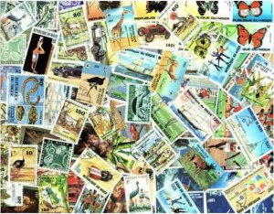 Niger Stamp Collection - 100 Different Stamps