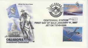 2007 Oklahoma Centennial Jet OK FDOI Artcraft 24