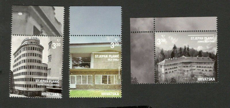 CROATIA - MNH SET - Modern Architecture Stamps , Stjepan Planic - 2020. 