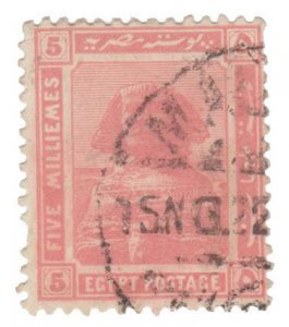 STAMP FROM EGYPT. SCOTT # 67. YEAR 1921. USED.