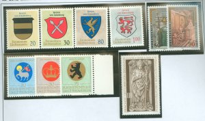 Liechtenstein #396-399/475-477/614/ Mint (NH) Single (Complete Set)