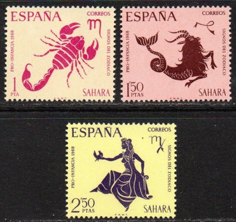 Spanish Sahara Sc #182-184 Mint Hinged