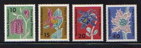 Germany   MNH sc# 857-60 Flowers 08CV $0.95