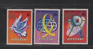 Aitutaki #312-14  (1983 Communications Year set) VFMNH CV $3.95