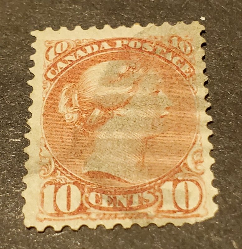 CANADA #40a USED NIBBED CORNER CV $ 80.00