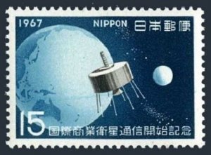 Japan 904 2 stamps, MNH. Michel 960. Communications Satellite Lani Bird 2. 1987.