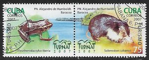 Cuba # 4784 - Von Humboldt Park - pair - unused / CTO....{R31}