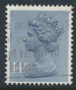 GB  Machin 14p SG X946  SC#  MH86 Used  All Over Phosphor see scan / details