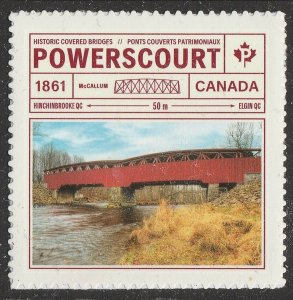 Canada 3182 Bridges Powerscourt single (from booklet) MNH 2019