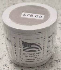 1 Roll: 100 Forever Stamps $78 of USPS Postage 67% DISCOUNT 2024 Flag -Hot Sale!