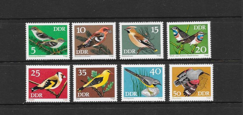 BIRDS - GERMANY (DDR) #1453-1460