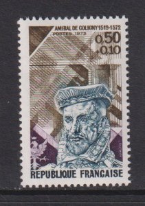 France   #B463    MNH  1973  de Coligny  .  admiral   50c