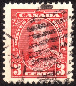 1935, Canada 3c, George V, Used, well centered, Sc 219