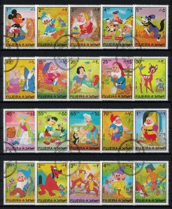 FUJEIRA  1972 - Disney characters / complete set