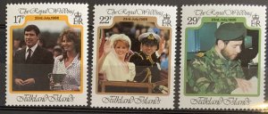 FALKLAND ISLANDS 1986 ROYAL WEDDING SET SG536/538 UNMOUNTED MINT