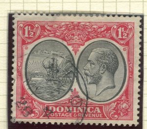 DOMINICA; 1933 early GV issue fine used 1.5d. value