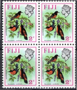 Fiji; 1971; Sc. # 306;  MNH Block of 4 Single Stamps