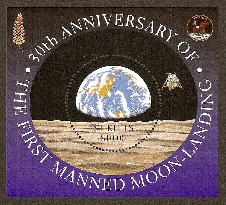 St. Kitts #464 NH Moon Landing Anniv S/S