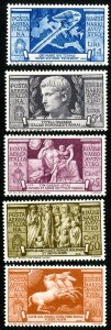 Italy Stamps # C95-9 MNH VF Scott Value $335.00