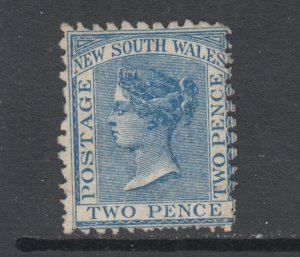 New South Wales Sc 62e, SG 224a MNG. 1885 2p blue QV, perf 11, no gum, sound