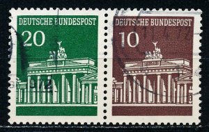 Germany #952c Horiz Pair from Booklet Used