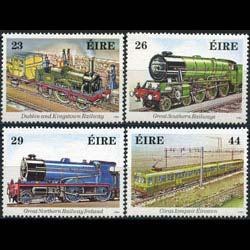 IRELAND 1984 - Scott# 581-4 Locomotives Set of 4 NH