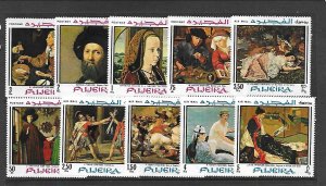 FUJEIRA MI 224-33 NH issue of 1968 - ART