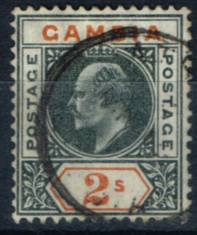 Gambia 1905 2s Dp Slate Orange SG68 Fine Used