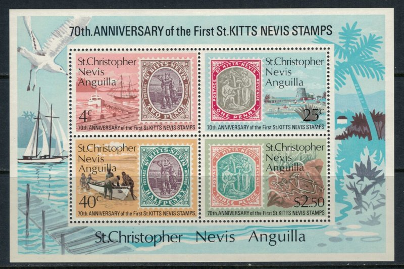 St. Kitts-Nevis #273a* NH  CV $2.75 Souvenir Sheet