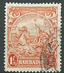 Barbados SG 250b Used perf 14