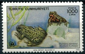 Turkey Sc#2474 MNH, 1000L multi, International Environment Day, Amphibian (1990)