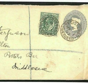 GB Scotland Superb *REGISTERED ABERDEEN* 1903 CDS QV Stationery KEVII R197a 