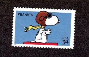 3507 SNOOPY the Flying Ace PEANUTS  Single (MOUNTED)  MNH